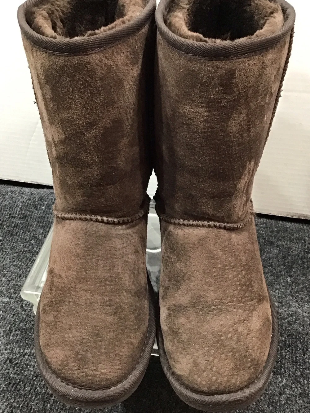 Lamo Brown Suede Heidi Winter Boots with faux fur Lining
